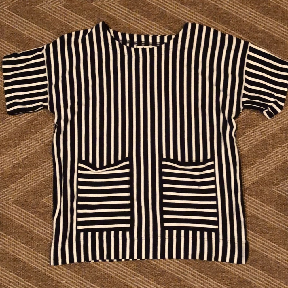 MADEWELL 2 Pocket Stripped Blouse